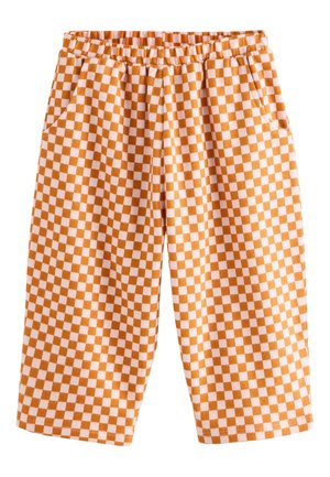 Next REGULAR FIT - BARREL LEG - Stoffhose - orange checkerboard