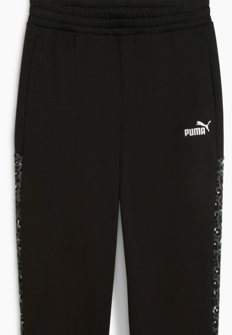 Puma GRAPHIC ANIMAL COMFORT HIGH-WAIST - Teplákové kalhoty - black