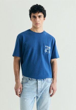 Scalpers, SCALPERS STICH CRAB TEE - T-shirt print - blue