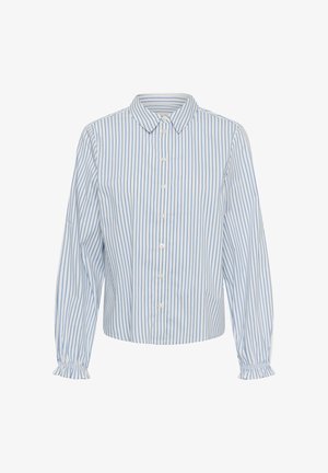 Cream, CRAYA LONG SLEEVE - Skjortebluser - air blue stripe