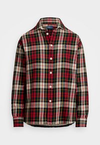 RELAXED FIT PLAID COTTON TWILL SHIRT - Srajca - red/white