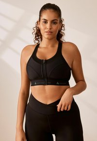 Next - ACTIVE DD ZIP FRONT HIGH IMPACT - Bustieră - black Imagine miniatură 1