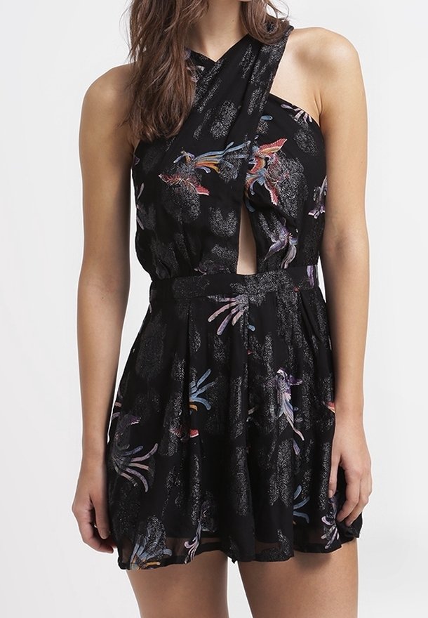 Combinaison Noire Topshop Femme - Taille UK 6 (FR 38) - Sans Manches, Dos Nu - Très Bon état Occasion