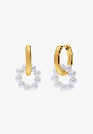 Lucardi, STATEMENT - Oorbellen - gold-coloured pearl