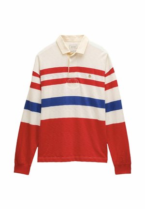 REGULAR FIT - LIGHTWEIGHT RUGBY CLUB - Pikkade varrukatega topp - red cream