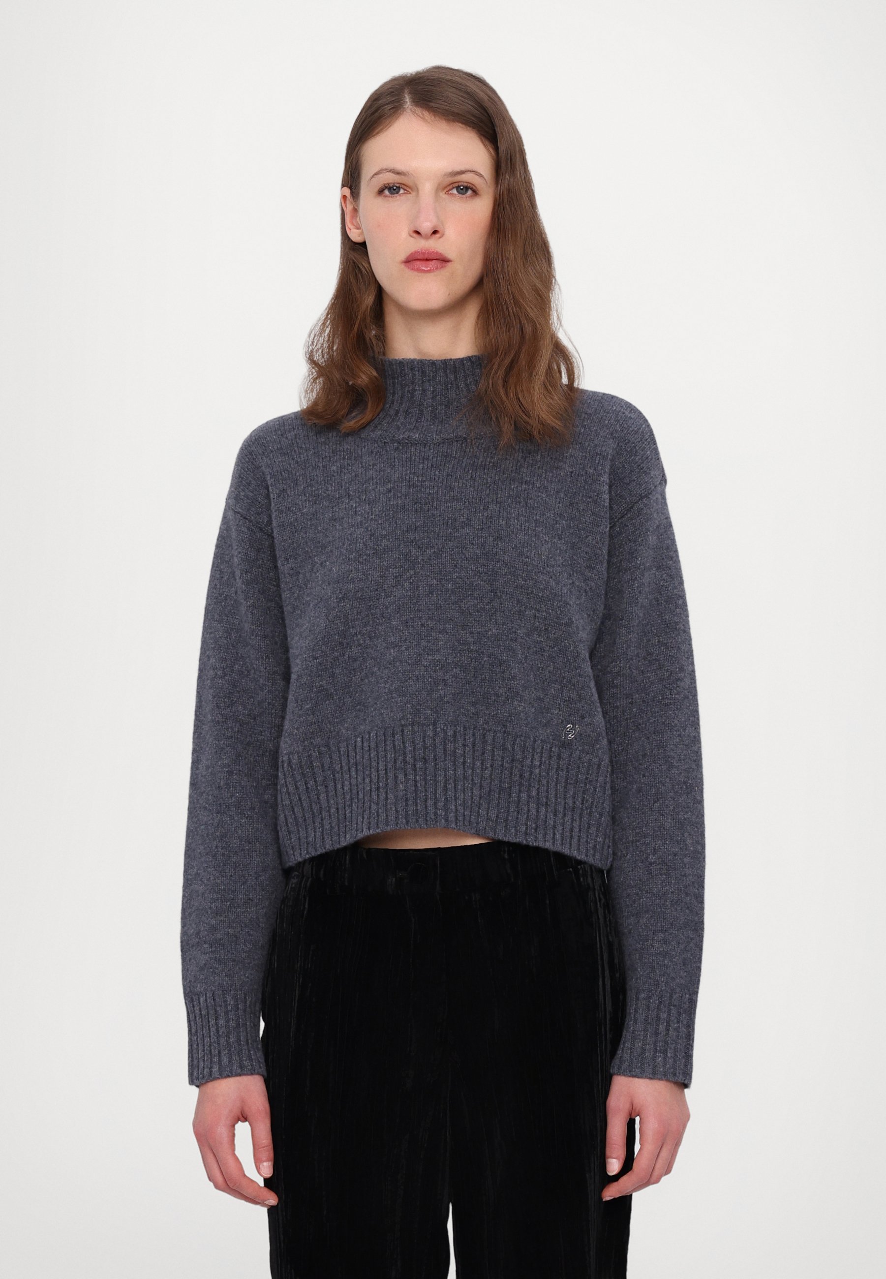 Holzweiler CROPPED TURTLENECK - Jumper - blue - Zalando.co.uk