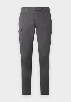 Dondup TROUSERS EDDY - Pantalon cargo - anthracite