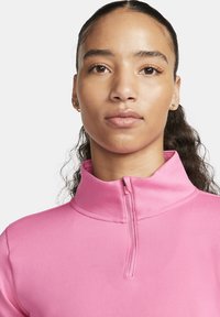 Nike Performance ONE HALF ZIP - Camisola de manga comprida - pinksicle/white