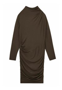 Reiss ARI RUCHED MINI - Rochie din jerseu - mink