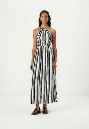 AMERICAN NECKLINE DRESS - Maxi dress - watercolor stripe