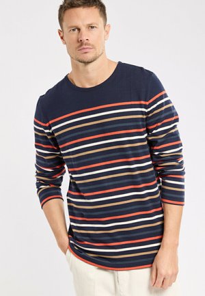 DEAUVILLE - T-shirt à manches longues - marine deep tornade fudge
