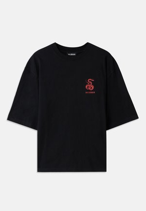 Han Kjøbenhavn SNAKE LOGO TEE - Print T-shirt - black