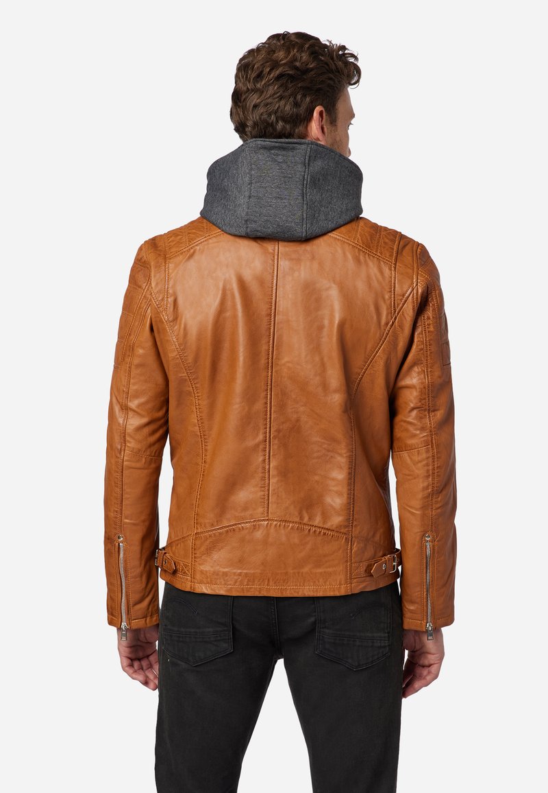Herren Leichte Jacken | Ricano BRUTE Lederjacke cognac braun/cognac - TU43230 Herren Leichte Jacken | Ricano BRUTE Lederjacke cognac braun/cognac - TU43230