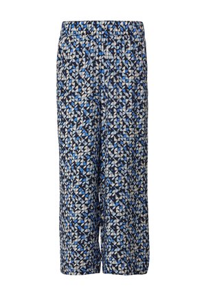 s.Oliver FLIESSENDE CULOTTE IM RELAXED FIT MIT FRENCH - Pantalon classique - navy