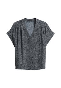 RELAXED FIT PRINT - Blouse - coal blue