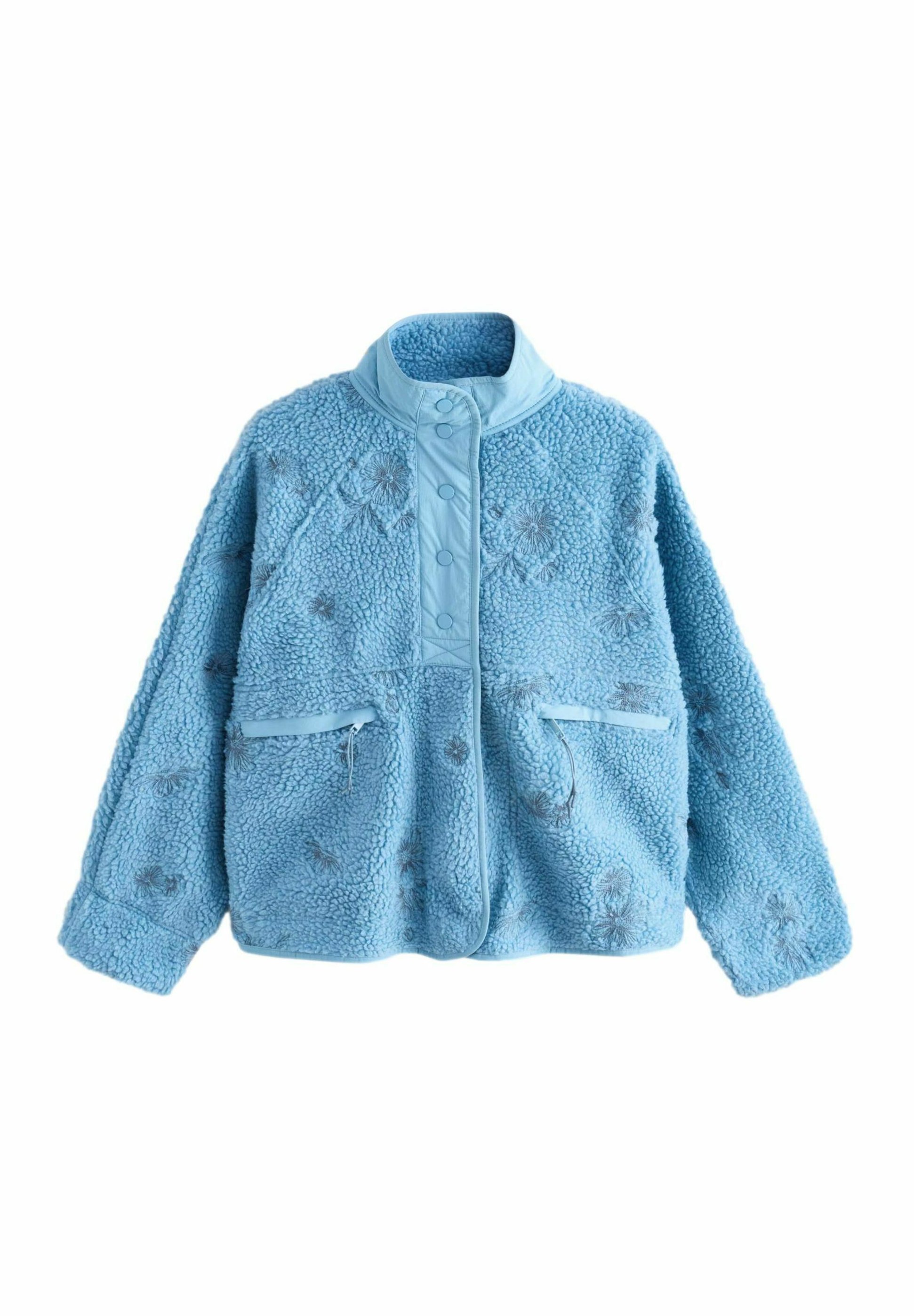 Next REGULAR FIT - TEDDY BORG POPPER FRONT - Fleecejacke