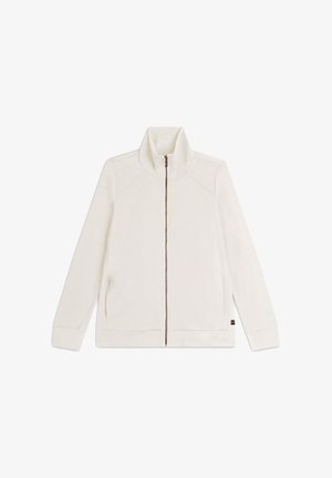 Freddy CON ZIP E COLLO ALTO E CUCITURE DECORATIVE - Sudadera con cremallera - white sand