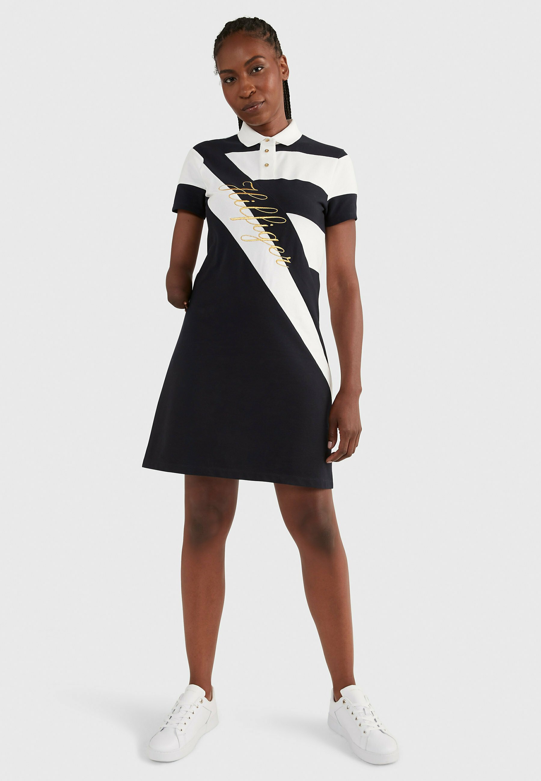 Tommy Hilfiger ADAPTIVE - Blousejurk - desert sky combo/donkerblauw -  Zalando.nl