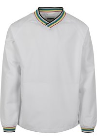 RIB STOP V-NECK PULL OVER - Mikina - wht/multicolor