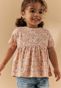 Next SHORT SLEEVE EMPIRE REGULAR FIT - Trükipildiga T-särk - pink floral ditsy