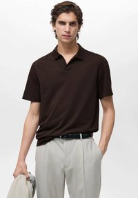 Mango Poloshirt - dark brown