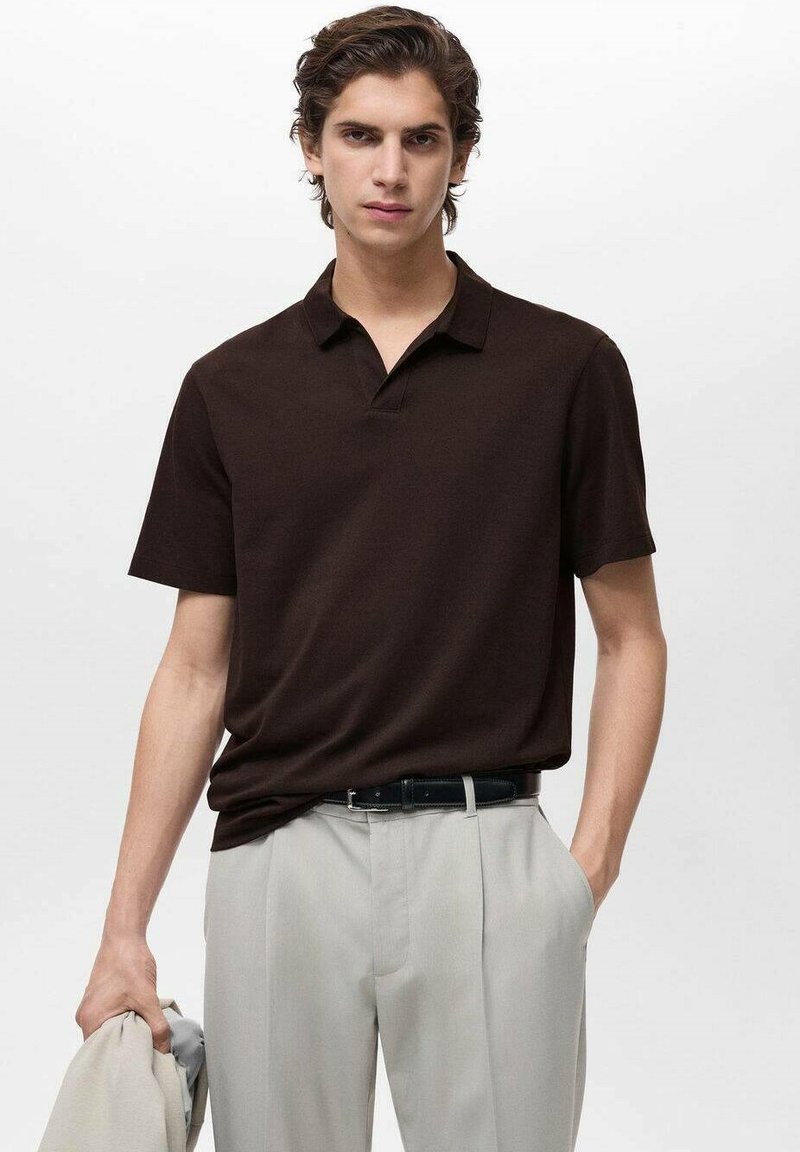 Mango Poloshirt - dark brown