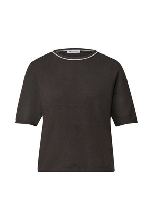Street One, Corduroy Blazer with Lapel Collar and Buttons - T-shirts basic - black coffee mel.