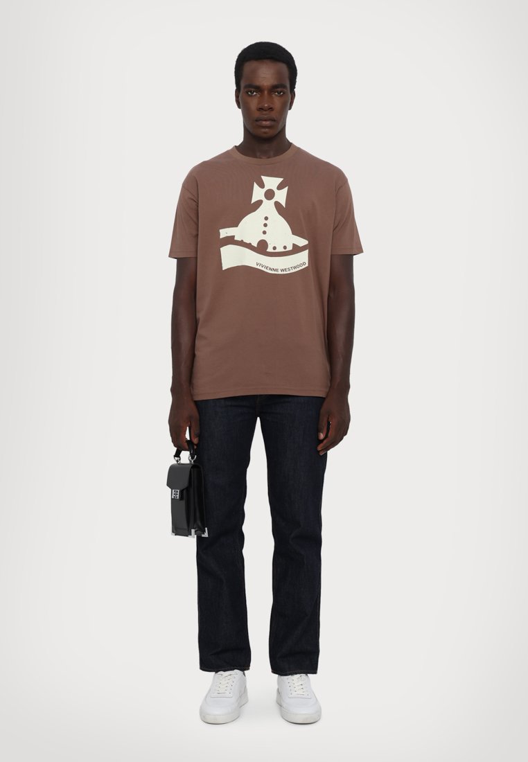 Tシャツ・カットソー Vivienne Westwood Vivienne Westwood Shirts Brown Vivienne Westwood SUNKEN CLASSIC UNISEX - Print T-shirt