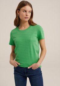 WE Fashion Jednoduché tričko - green