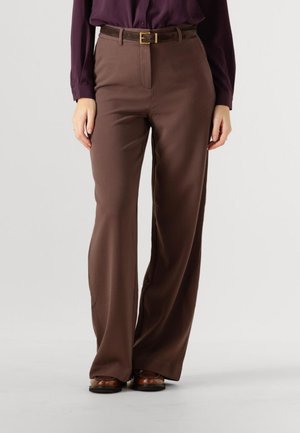 MSCHMACY MICHELLE WIDE LONG - Stoffhose - hot fudge
