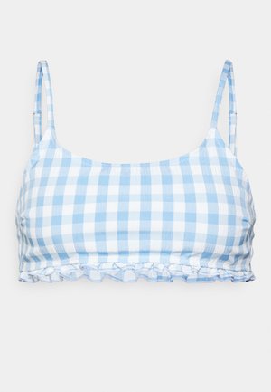 ONLY ONLAUDREY RUFFLE - Bikini felső - azure blue