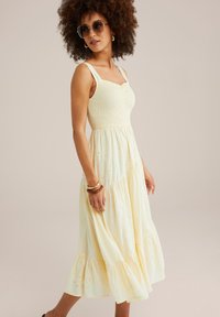 WE Fashion - Day dress - light yellow Thumbnail Image 1