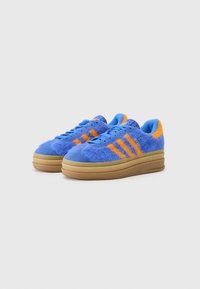 adidas Originals GAZELLE BOLD - Športni copati - blue/bright orange/gold-coloured