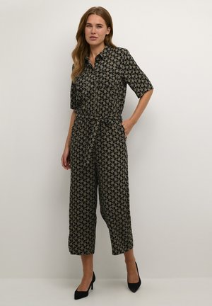 ARUTHIE CROPPED AOP  - Jumpsuit - black feather g small flower