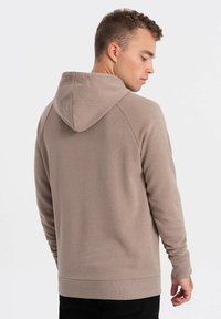 Ombre WITH PRINT - Hoodie - dark beige