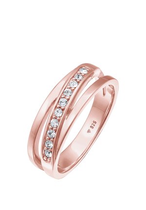 TWISTED SPARKLING - MIT KRISTALLEN VON SWAROVSKI® - Anillo - rose gold-coloured
