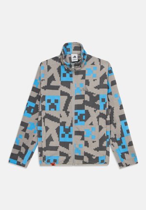 adidas Terrex, MINECRAFT UNISEX - Giacca in pile - solid grey/dark grey/semi blue burst