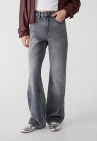 Stradivarius - Široké džíny - grey denim Miniatura obrázku 1