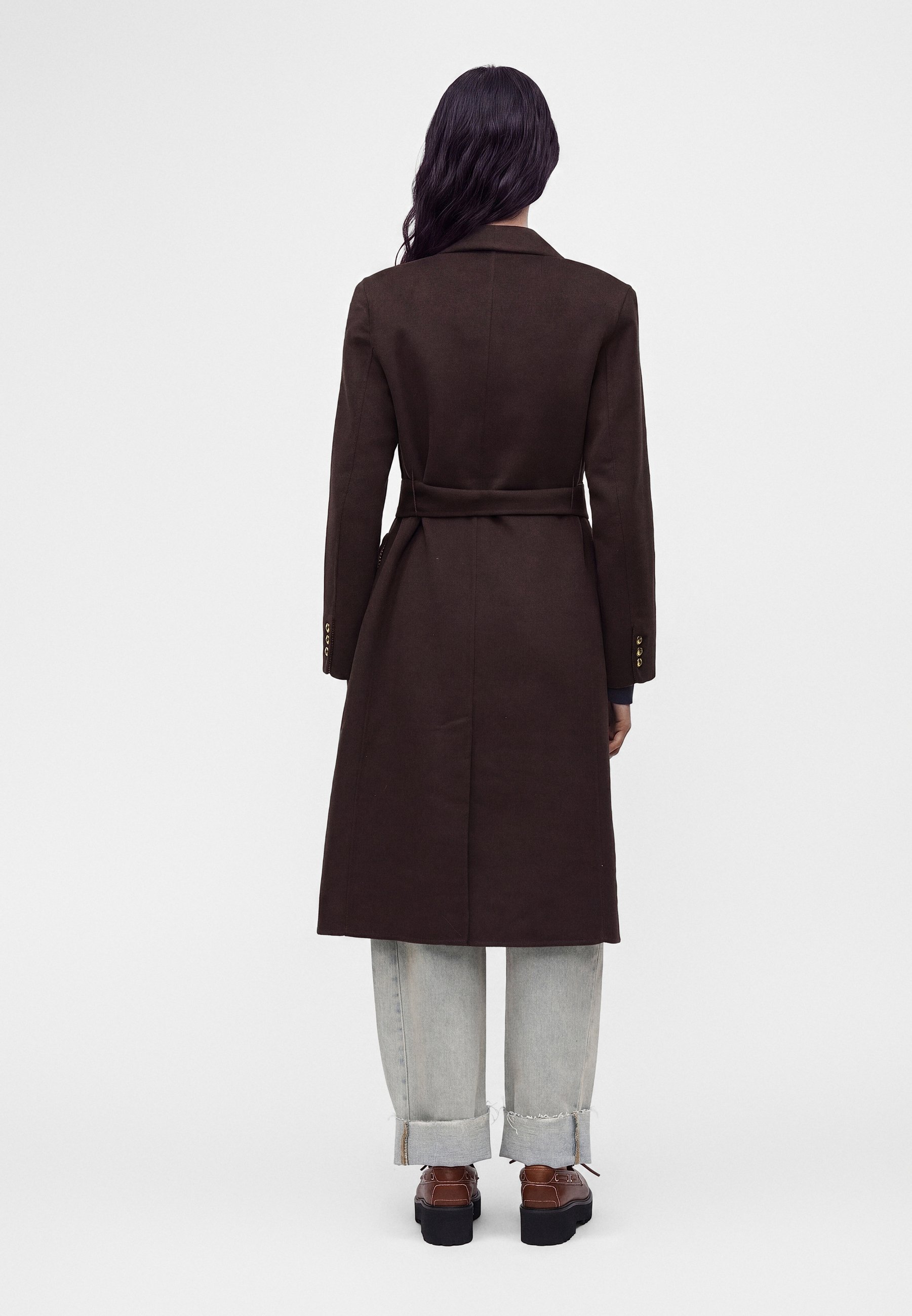 sandro Classic coat - marron/brown - Zalando.ie