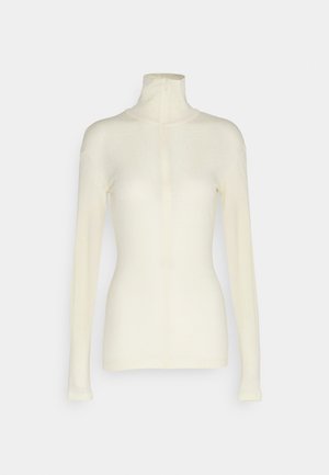 ZIP TURTLE - Long sleeved top - cream