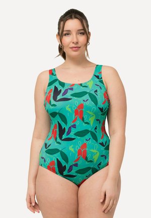 COLORFUL LEAF PRINT  - Maillot de bain - sea ​​green