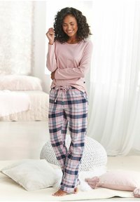 H.I.S SET - Pyjama set - lila/blau/rosa kariert