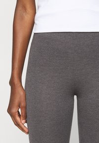 Even&Odd Tall 2 PACK - Leggings - Calças - black/mottled dark grey