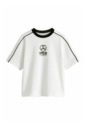 Next, REGULAR FIT - FOOTBALL GRAPHIC T-SHIRT  . - Print T-shirt - white black