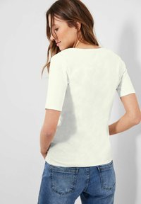 Cecil IN UNIFARBE - T-Shirt basic - weiß