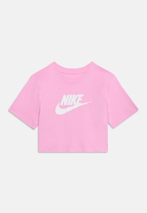 Nike Sportswear, TEE CROP FUTURA - T-shirt con stampa - pink rise