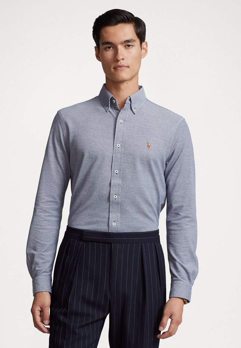 Polo Ralph Lauren - KNIT OXFORD SHIRT - Skjorter - newport navy, Forstør