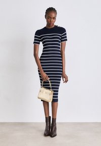 Tommy Hilfiger HERITAGE MINI SATCHEL - Torbica - gold-coloured