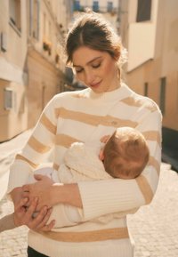 Cache Coeur STRIPED CABOURG - Strickpullover - beige