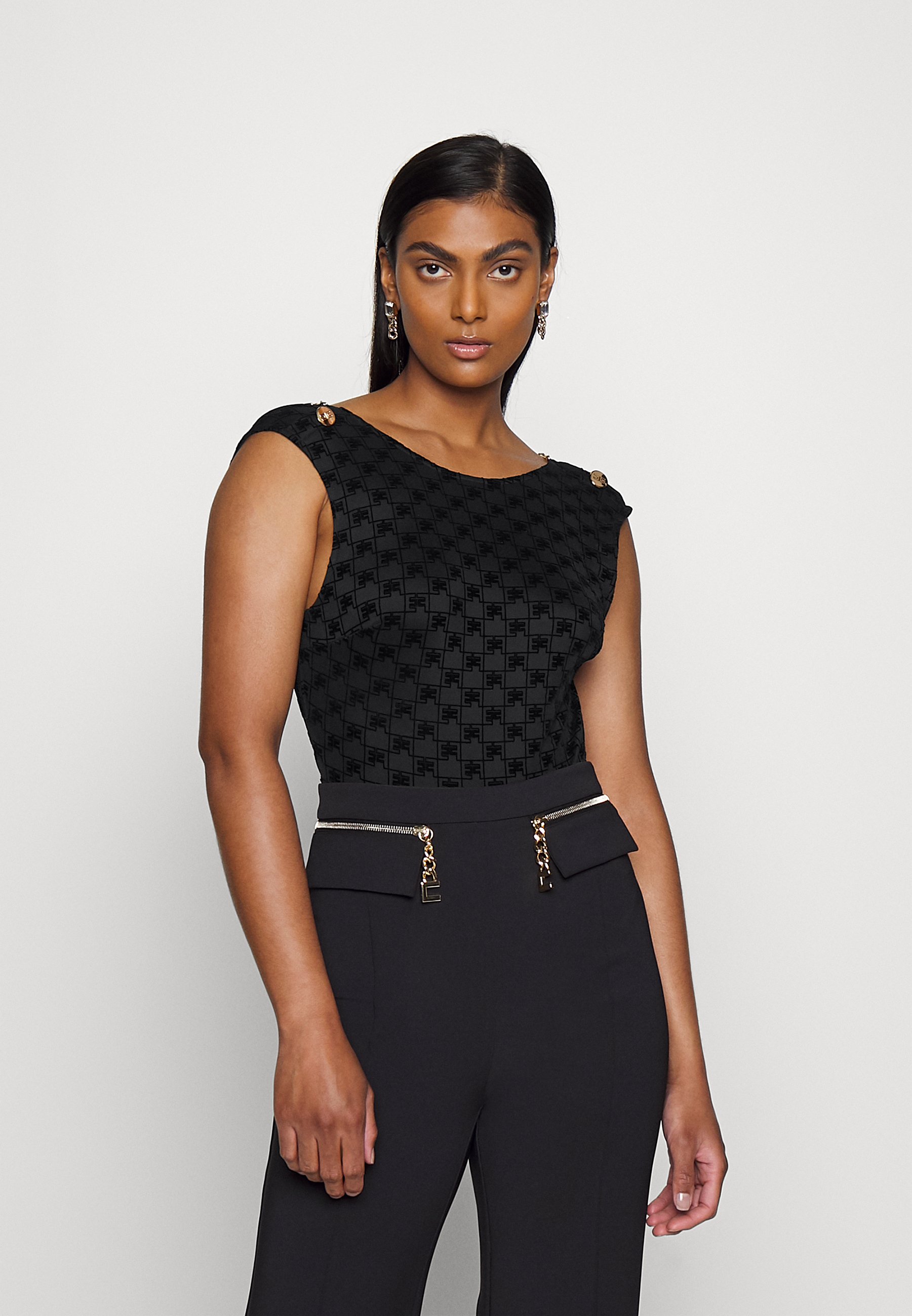 Elisabetta Franchi WOMEN'S - Top - nero/black - Zalando.de